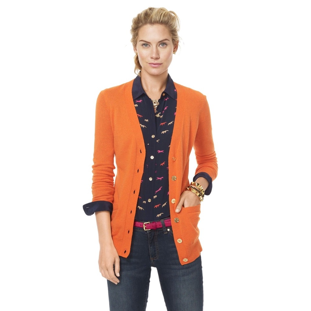 NWT C. Wonder Cardigan in Orange - Size S